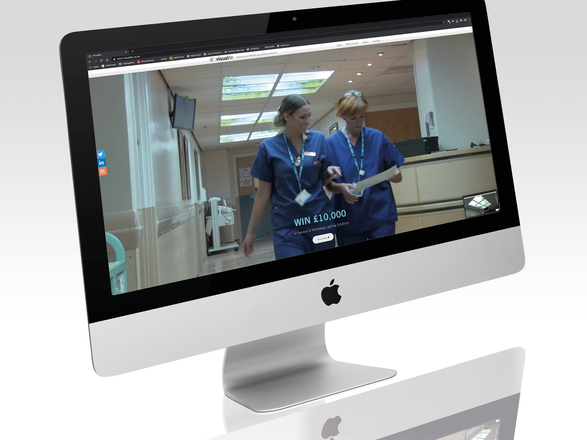 Visualite website - desktop